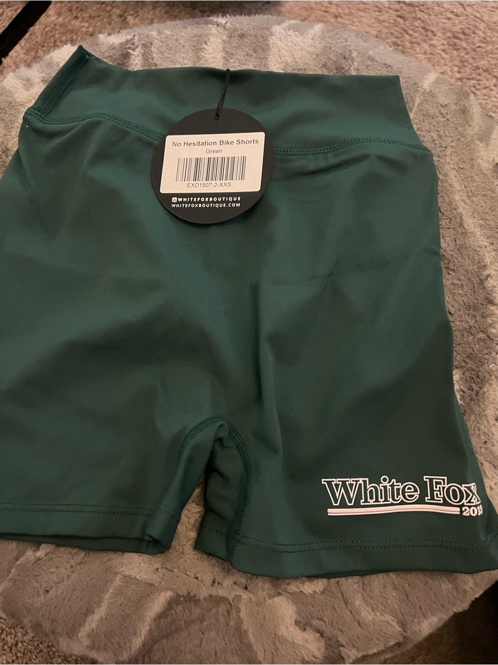 White Fox Boutique Green Bike Shorts XXS
